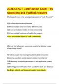 2025 GFACT Certification EXAM 160 Questions and Verified Answers