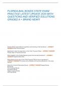 FLORIDA BAIL BONDS STATE EXAM  PRACTICE LATEST UPDATE 2025 WITH  QUESTIONS AND VERIFIED SOLUTIONS  GRADED A &plus; BRAND NEW&excl;&excl;&excl; 