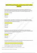 HIM 370 Week 8 Final Exam Questions with Verified Answers&period;