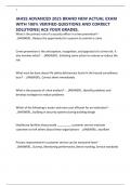 IAHSS ADVANCED 2025 BRAND NEW ACTUAL EXAM WITH 100&percnt; VERIFIED QUESTIONS AND CORRECT SOLUTIONS&vert; ACE YOUR GRADES&period;