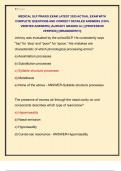 MEDICAL SLP PRAXIS EXAM LATEST 2025 ACTUAL EXAM WITH  COMPLETE QUESTIONS AND CORRECT DETAILED ANSWERS &lpar;100&percnt;  VERIFIED ANSWERS&rpar; &vert;ALREADY GRADED A&plus;&vert; &vert;&vert;PROFESSOR  VERIFIED&vert;&vert; &vert;&vert;BRANDNEW&excl;&excl;&excl;&vert;&vert;