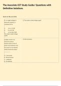 The Associate CET Study Guide&sol; Questions with Definitive Solutions&period;