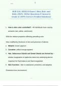NUR 210 &sol; NUR210 &ndash; 2025&sol;2026 &ndash; Exam 1&colon; Skin&comma; Hair&comma; and Nails Questions with Verified Correct Answers &ndash; Complete Nursing Review Material