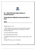 CS-D340 ITAS 3021 Cyber Defense & Countermeasures Comprehensive OA 2025 &lpar;With Solns