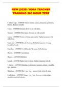 NEW &lpar;2025&rpar; YOGA TEACHER TRAINING 200 HOUR TEST