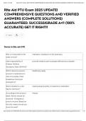Rite Aid PTU Exam 2025 UPDATE&vert; COMPREHENSIVE QUESTIONS AND VERIFIED ANSWERS &lpar;COMPLETE SOLUTIONS&rpar; GUARANTEED&period; SUCCESS&vert;GRADE A&plus;&excl;&excl; &lpar;100&percnt; ACCURATE&rpar; GET IT RIGHT&excl;&excl;