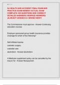 NJ HEALTH AND ACCIDENT FINAL EXAM AND  PRACTICE EXAM NEWEST ACTUAL EXAM  COMPLETE 350 QUESTIONS AND CORRECT  DETAILED ANSWERS &lpar;VERIFIED ANSWERS&rpar;  &vert;ALREADY GRADED A&plus;&sol; BRAND NEW&excl;&excl;&excl; 