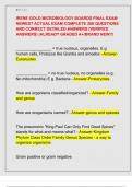 IRENE GOLD MICROBIOLOGY BOARDS FINAL EXAM  NEWEST ACTUAL EXAM COMPLETE 200 QUESTIONS  AND CORRECT DETAILED ANSWERS &lpar;VERIFIED  ANSWERS&rpar; &vert;ALREADY GRADED A&plus;&sol;BRAND NEW&excl;&excl;&excl; 