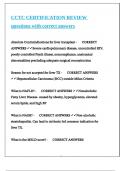 CCTC CERTIFICATION REVIEW questions with correct answers