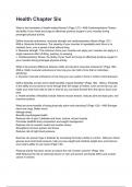 Health Chapter Six Questions and answers graded A&plus; 2025&sol;2026