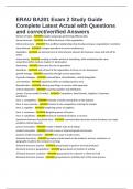 ERAU BA201 Exam 2 Study Guide Complete Latest Actual with Questions and correct&sol;verified Answers