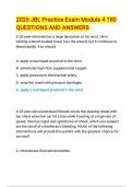 2025 JBL Practice Exam Module 4 180 QUESTIONS AND ANSWERS&period;
