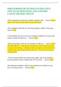OHIO SPRINKLER TECHNICIAN PRACTICE TEST EXAM QUESTIONS AND ANSWERS LATEST 2025-2026 UPDATE