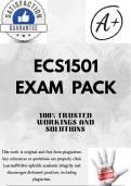 ECS1501 Latest EXAM PACK 2025 &lbrace;DETAILED QUESTIONS AND ANSWERS&rcub;