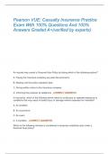 Pearson VUE&colon; Casualty Insurance Practice  Exam With 100&percnt; Questions And 100&percnt;  Answers Graded A&plus;&lpar;verified by experts&rpar;