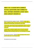 HBSE II CH&period; 9 EXAM WITH CORRECT ACTUAL QUESTIONS AND CORRECTLY WELL DEFINED ANSWERS LATEST 2025 - 2026 ALREADY GRADED A&plus; 
