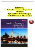 Modern Advanced Accounting In Canada&comma; 10th Edition TEST BANK By Darrell Herauf&comma; Chima Mbagwu&comma; Verified Chapters 1 - 12&comma; Complete Newest Version