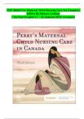 TEST BANK For Maternal Child Nursing Care 3rd Canadian Edition By Keenan Lindsay &vert; Verified Chapter's 1 - 25 Updated 2023&vert; Complete
