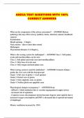 ANZCA TEST QUESTIONS WITH 100&percnt; CORRECT ANSWERS