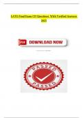 LATG Final Exam CD Questions  With Verified Answers 2025