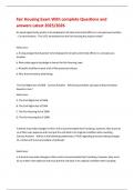 Fair Housing Exam With complete Questions and answers Latest 2025&sol;2026 