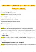 POLESTAR PILATES EXAM QUESTIONS WITH 100- CORRECT ANSWERS