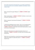 WGU D570 COGNITIVE PSYCHOLOGY OA AND PRE ASSESSMENT  EXAM QUESTIONS AND ANSWERS &lpar;VERIFIED ANSWERS&rpar; LATEST  UPDATE 2025 