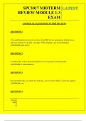  SPC1017 MIDTERM REVIEW MODULE 1-3 EXAM QUESTIONS AND ANSWERS 2025