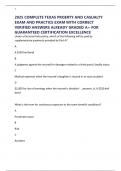 2025 COMPLETE TEXAS PROERTY AND CASUALTY EXAM AND PRACTICE EXAM WITH CORRECT VERIFIED ANSWERS ALREADY GRADED A&plus; FOR GUARANTEED CERTIFICATION EXCELLENCE