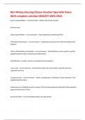 Nan Mckay Housing Choice Voucher Specialist Exam With complete solution NEWEST 100&percnt; PASS