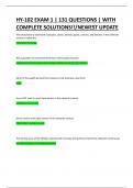 HY-102 EXAM 1 &vert; 131 QUESTIONS &vert; WITH COMPLETE SOLUTIONS&excl;&excl;&sol;NEWEST UPDATE