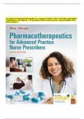 Test Bank For Pharmacotherapeutics for Advanced Practice Nurse Prescribers 6th Edition Woo Robinson All Chapters 1- 57 Questions With Verified Answers Revised Edition Graded A&plus;