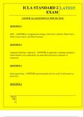  ICLA STANDARD 2 EXAM QUESTIONS AND ANSWERS 2025