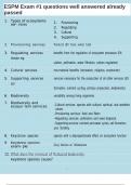 ESPM Exam &num;1 questions well answered already passed