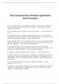 Test Construction Review Questions And Answers