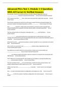 Advanced PLCs Test 1&colon; Module 1-3 Questions With All Correct & Verified Answers