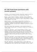 HY 102 Final Exam questions with correct answers