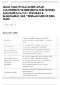 Illinois Notary Primer ACTUAL EXAM COMPREHENSIVE QUESTIONS AND VERIFIED ACCURATE SOLUTION &lpar;DETAILED & ELABORATED&rpar; &vert;GET IT 100&percnt; ACCURATE&excl;&excl; 2025 TEST&excl;&excl;