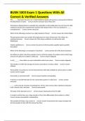 BUSN 1003 Exam 1 Questions With All Correct & Verified Answers