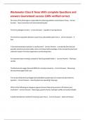 Wastewater Class B Texas With complete Questions and answers Guaranteed success 100&percnt; verified correct