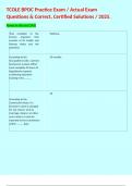 TCOLE BPOC Practice Exam &sol; Actual Exam Questions & Correct&comma; Certified Solutions &sol; 2025&period;  
