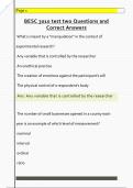 BESC 3010 test two Questions and  Correct Answers