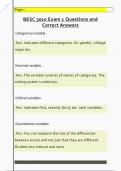 BESC 3010 Exam 1 Questions and  Correct Answers 