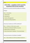 CATA NCE - Legalities &lpar;CATA-specific&rpar;  Questions and Correct Answers 