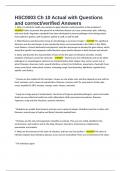 HSC0003 Ch 10 Actual with Questions and correct&sol;verified Answers