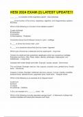 HESI 2024 EXAM &lpar;2&rpar; LATEST UPDATE&excl;&excl;&excl;