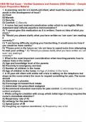 2025 HESI Exit Exam &vert; Latest Test Bank &vert; Verified Questions & Answers &vert; NCLEX-RN Prep &vert; High-Yield Review package deal verified A  tips