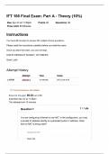 IFT 166 Final Exam&colon; Part A - Theory &lpar;10&percnt;&rpar; Questions and Answers &vert; 2025 Update &vert; 100&percnt; Correct&period;