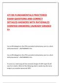 ATI RN Fundamentals Proctored Exam Real Questions & Foolproof 