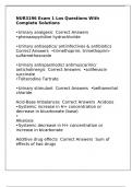 NUR3196 Exam 1 Los Questions With Complete Solutions